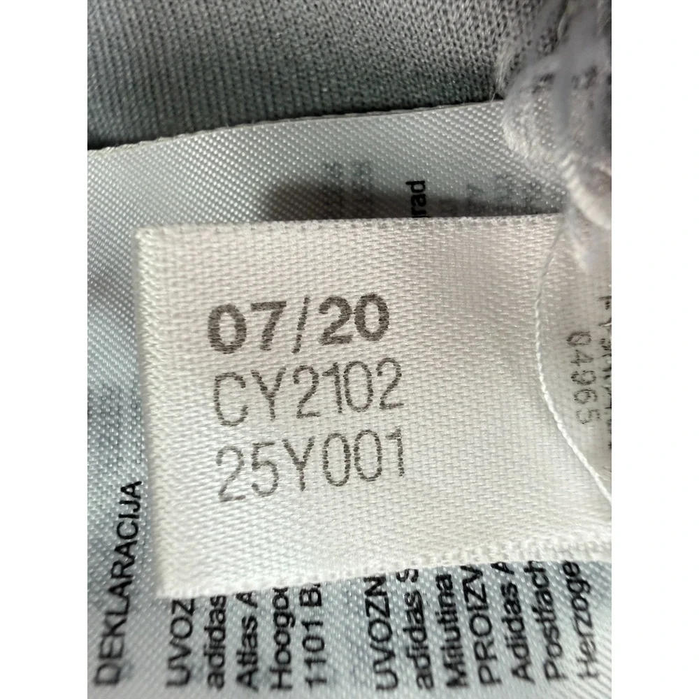 Adidas Baseball Jersey Grey Full Button Uniform Short Sleeve CY2102 | Men's XL